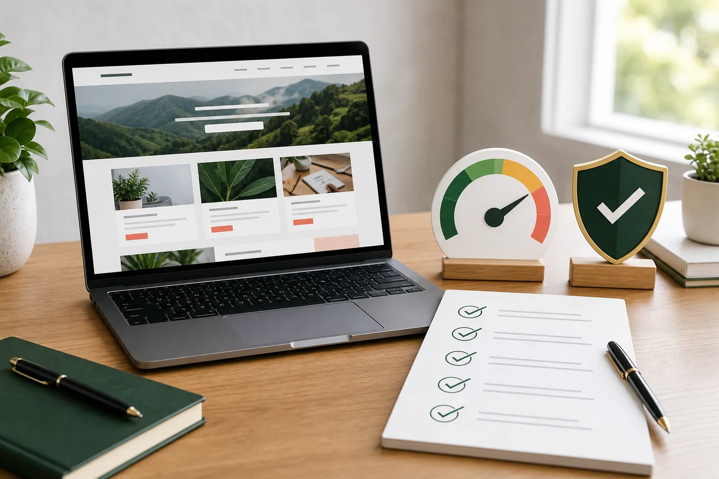 A quality-focused publishing website with a readiness checklist